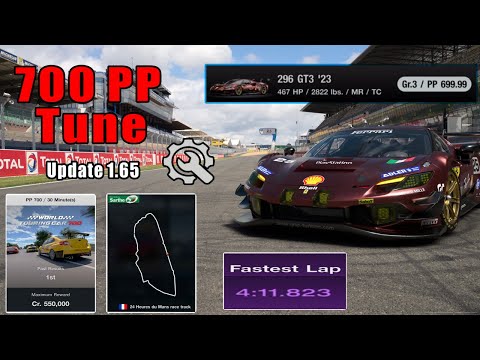 GT7|Ferrari 296 GT3 '23|LeMans 700pp|1.65