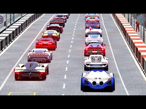 Devel Sixteen vs Hypercars & Supercars at Highlands