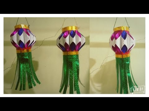 How to make Akash Kandil/paper lantern/diy kandil/handmade kandil/art my passion16 Video