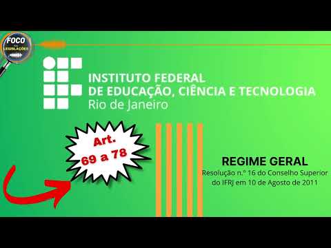 IFRJ | REGIME GERAL | ESTRUTURA ADM. DA REITORIA, DIRETORIA DE  CONCURSOS e PROCESSOS SELETIVOS