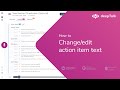 How to change or edit action item's insight text. deepTalk.