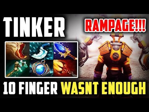 Tinker God - 10 Fingers Wasnt Enough To Win Crazy Fast Hand Pro GamePlay Dota 2