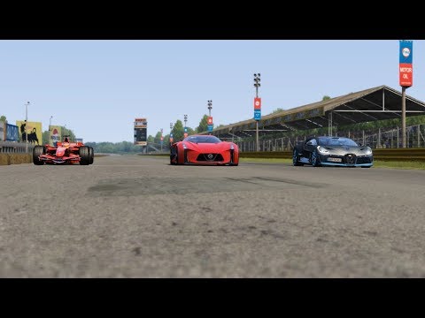 Cockpit Ferrari F1 F2007 vs Nissan Concept 2020 Vision GT vs Bugatti Divo
