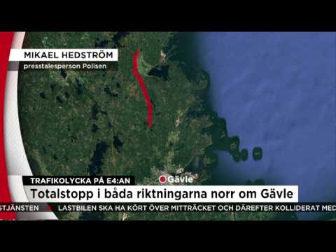 TRAFIKOLYCKA PÅ E4:AN  - Nyheterna (TV4)