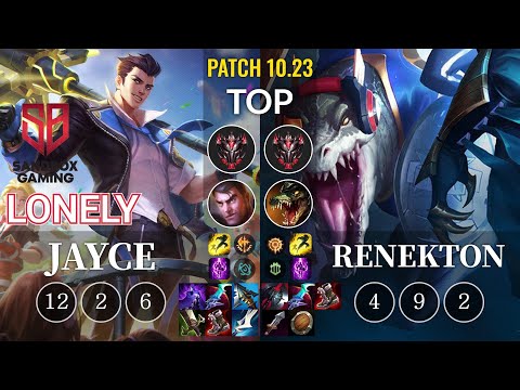 SB Lonely Jayce vs Renekton Top - KR Patch 10.23