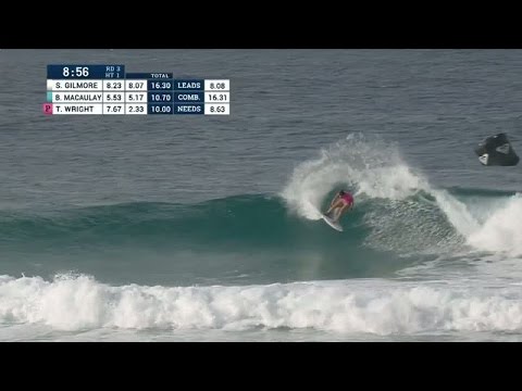 Tyler Wright Throws Down in Roxy Pro Round 3