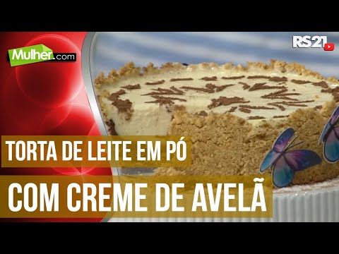 Mulher.com - 08/09/2016 - Torta de leite em pó com creme de avelã - Silmara Duran P1