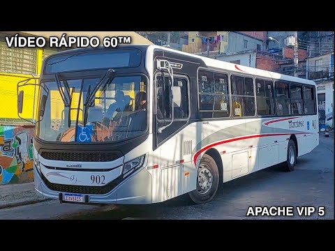 Vídeo Rápido 60™ • Caio Apache Vip V / Mercedes Benz OF-1724 BlueTec 5 / Auto Ônibus Moratense 902