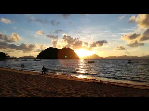 Sunset at el nido palawan