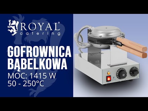 Video - Gofrownica bąbelkowa - bubble waffle - 1415 W