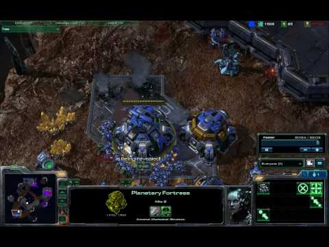 Starcraft 2 Beta Planetary Fortress