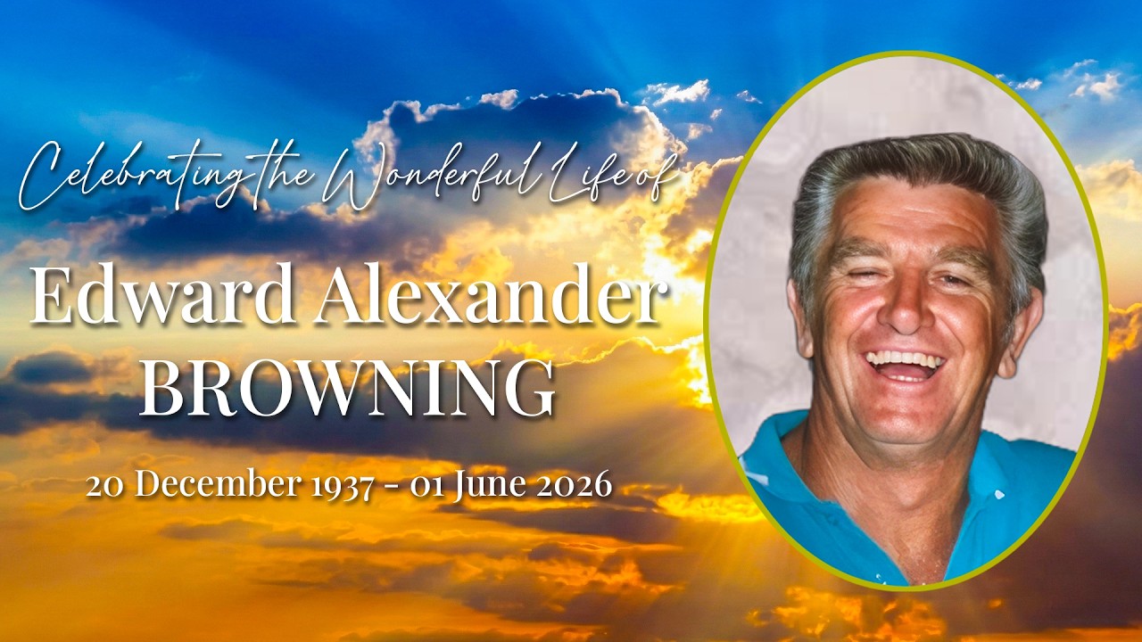 Memorial service livestream thumbnail for Edward Alexander Browning