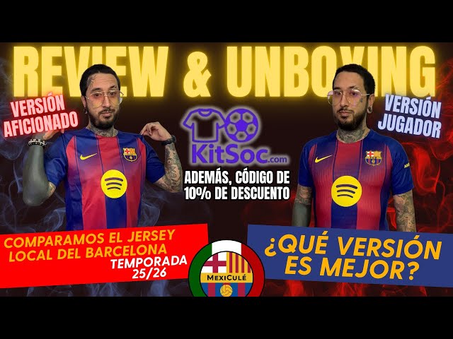 Vídeo relacionado con FC Barcelona Camiseta Blaugrana Primera Equipación Adulto Temporada 25/26, Réplica Oficial, Unisex, Talla M, Poliéster