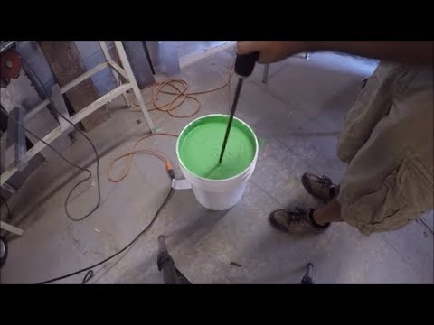 How to make a paint mixer on a hand drill