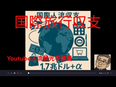 観光政策学科 国際旅行収支　Youtube人流観光学講義
