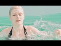 Sexy Girl In A Pool With Black Bikini Stock Video