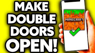 How To Make Double Doors Open At The Same Time Minecraft