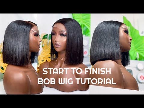 HOW TO MAKE A BOB WIG WITH SHORT HAIRS / FASTEST WAY...