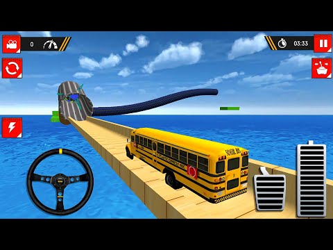 Impossible Bus Stunt Driving 2021 - Mega Ramp Racing Driving Simulator - Android GamePlay FHD
