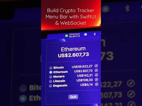 Realtime Crypto Tracker Menu Bar macOS App with SwiftUI and WebSocket thumbnail