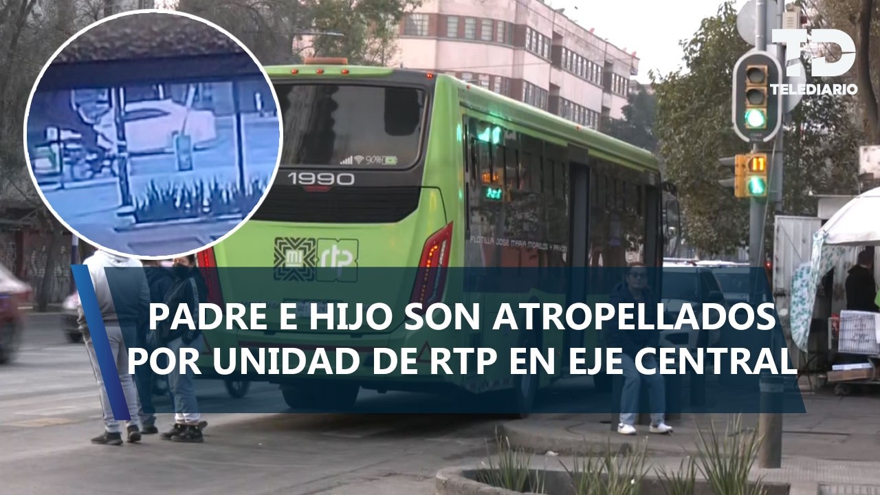 Vicente lleva a su hijo a la escuela y unidad de RTP los atropella; tiene muerte cerebral