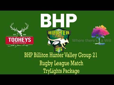 BHP Billiton Group 21 2017 Aberdeen v Denman First Grade Round 6 TryLighs Package