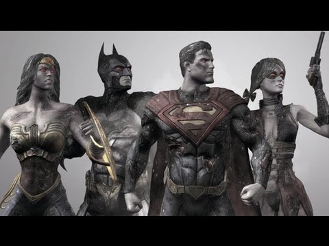 Injustice: Gods Among Us - All Intros, Super Moves and Victory Poses - ZOMBIE MODE (HD)