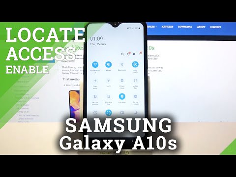 How to Turn On/Turn Off Device Location in SAMSUNG Galaxy A10s – Adjust Location Settings