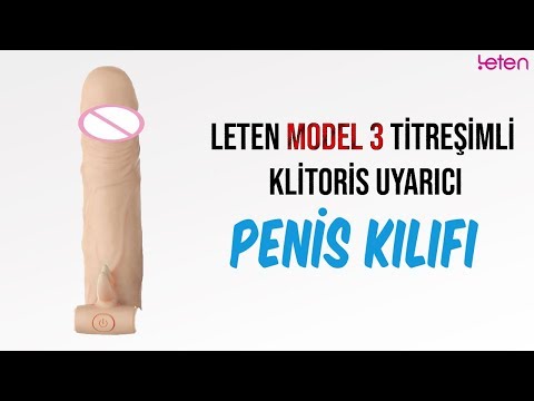 Leten Model 3 Titreşimli Klitoris Uyarıcı Penis Kılıfı