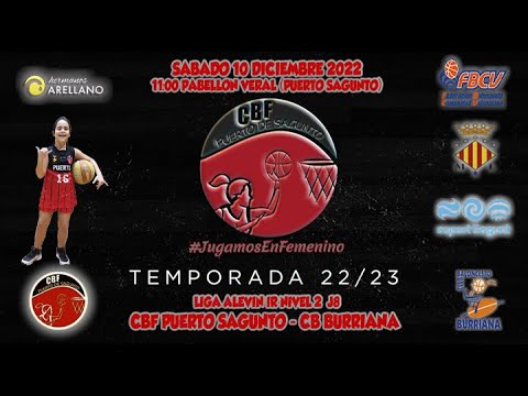 Videohighlights Alevín Hermanos Arellano CBF Puerto Sagunto - Cb Burriana (LIGA IR NIVEL 2 J8 22-23)