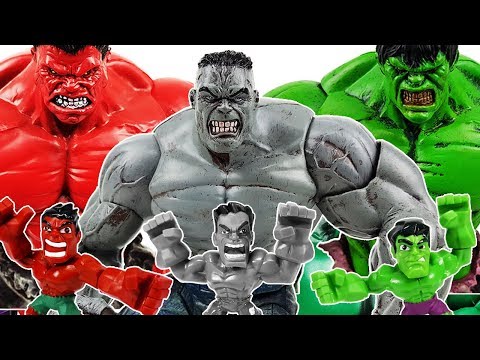 Hulk Transformation! Defeat the Thanos! Avengers, Spider-Man, Iron Man, Thor, Hulkbuster