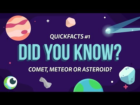 QUICKFACTS - 你知道嗎 - 彗星、流星還是小行星？ (QUICKFACTS - Did you know - Comet, Meteor or Asteroid)