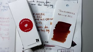 Inky Minutes: Troublemaker Inks Basicila Red - Ink Review