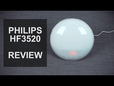 PHILIPS HF3520 Wake-up LED Light Review, Overview, Functions, Demonstration