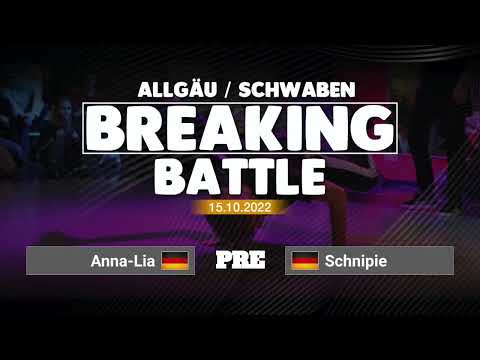 Allgäu/Schwaben Battle 2022 | 1vs1 Juniors | PRE 05 – Anna-Lia -VS- Schnipie