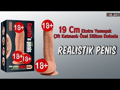 19 Cm Ekstra Yumuşak Çift Katmanlı Özel Silikon Dokuda Realistik Penis