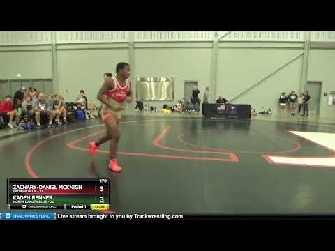170 Lbs Round 3 (8 Team) - Zachary-Daniel McKnight, Georgia Blue Vs Kaden Renner, North Dakota Blu