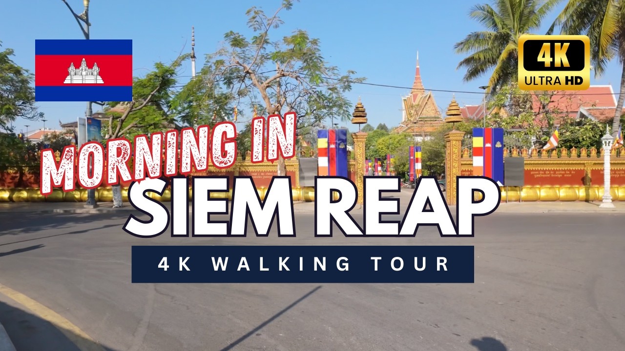 Walking Through Siem Reap at Dawn (January 2025): A Tranquil Escape