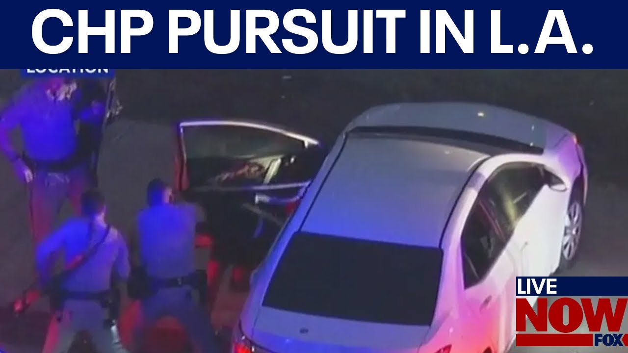 CHP officers pull pursuit suspect from care after chase
