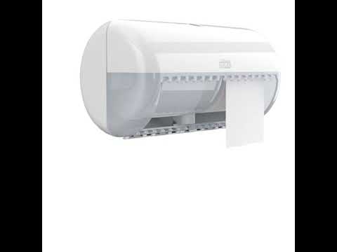 Toiletrulleholder - Tork T4 557000 til 2 ruller toiletpapir hvid