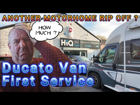 HOW MUCH!!!!.. First Service Shock: Our 2-Year-Old Fiat Ducato Motorhome Cost Revealed!