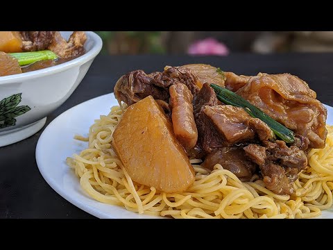 MELT IN YOUR MOUTH CHINESE BEEF STEW w/ Daikon & Beef Tendon | Instant Pot Recipe | 蘿蔔牛筋牛腩