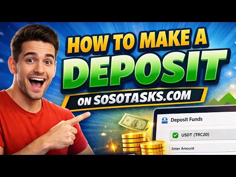 How make a deposit on SosoTasks