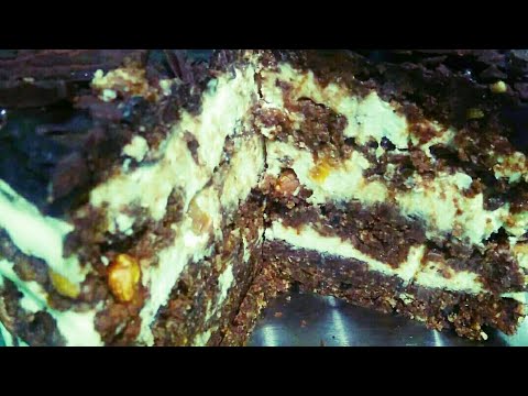 торт с черносливом, орехами, курагой и творожным кремом без выпечки