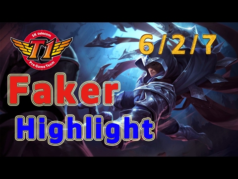 Highlight SKT T1 Faker Talon MID vs Cassiopeia Patch 7.3