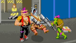 Casual Longplay: Teenage Mutant Ninja Turtles (Arcade International X version) full game w/Donatello