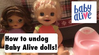 The Best Way To Unclog Baby Alive Dolls - Unclog Food, Mold, Anything!