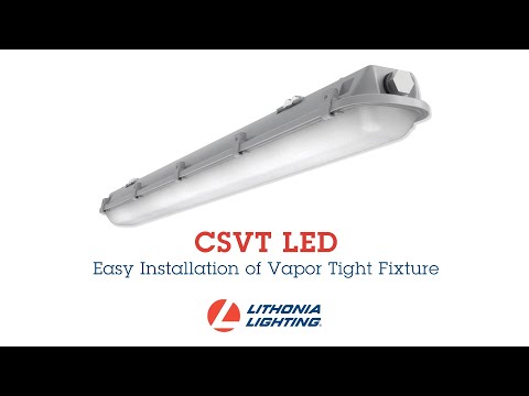 Video thumbnail for 8' Vapor Tight LED Fixture, 35/40/50K
