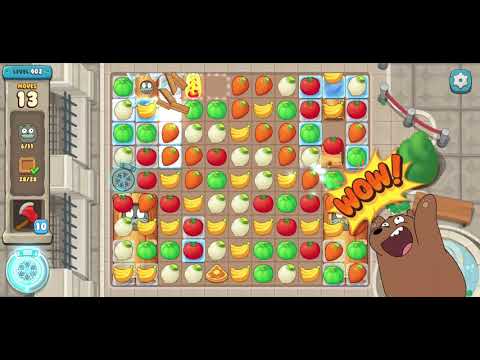 We Bare Bears Match3 Repairs Level 402 - No Boosters
