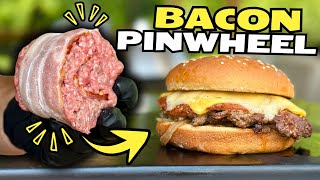 Will This VIRAL BURGER TREND Work on a Griddle? Testing the Bacon Pinwheel Smashburgers!